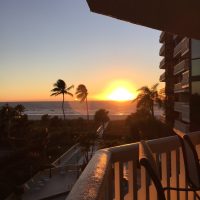 Sunset from balcony