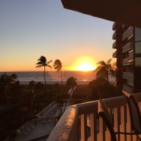 Sunset from balcony